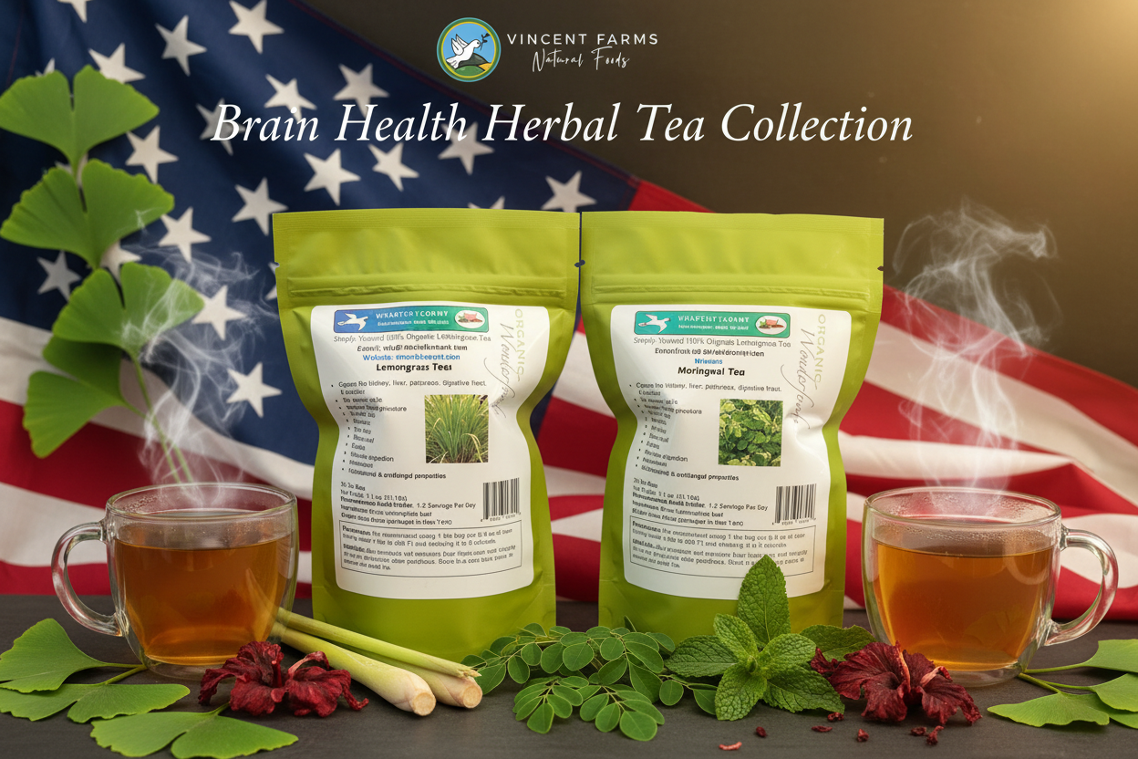 Brain Health Collection - Lemongrass & Moringa with Flag