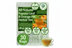 Papaya Leaf & Orange Peel Herbal Tea bags and box, 30-count package