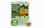 All Natural Turmeric Root Herbal Tea -Caffeine-Free and Low Calorie