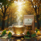 All Natural Ginkgo Biloba Leaf Herbal Tea - Vincent Farms Natural Foods. Contains terpenoids and flavonoids