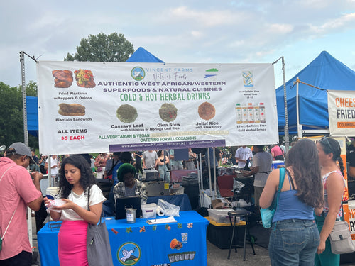 Cassava Leaf Sauce served over Moringa Rice or Hibiscus Leaf Rice — fresh West African meal, locally delivered on Long Island, NY  & in NYC 4 Boros, excluding Staten Island, by Vincent Farms Natural Foodsi