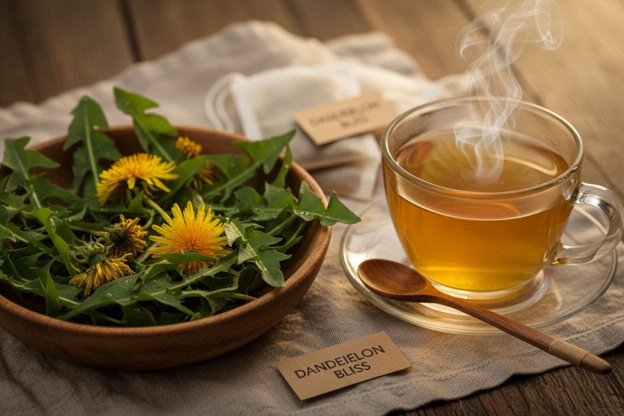 All Natural Dandelion Leaf Herbal Tea – Detox, Digestive Support & Caffeine-Free | 30 Bags