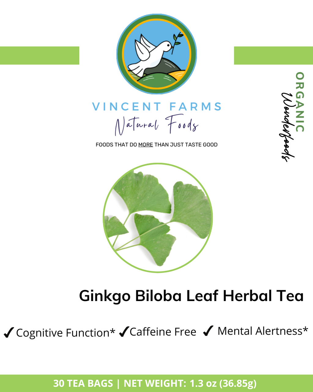 Caffeine-free herbal tea. Contains terpenoids, flavonoids & Antioxidant