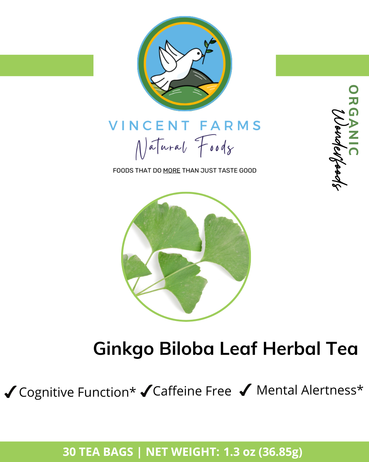Caffeine-free herbal tea. Contains terpenoids, flavonoids & Antioxidant