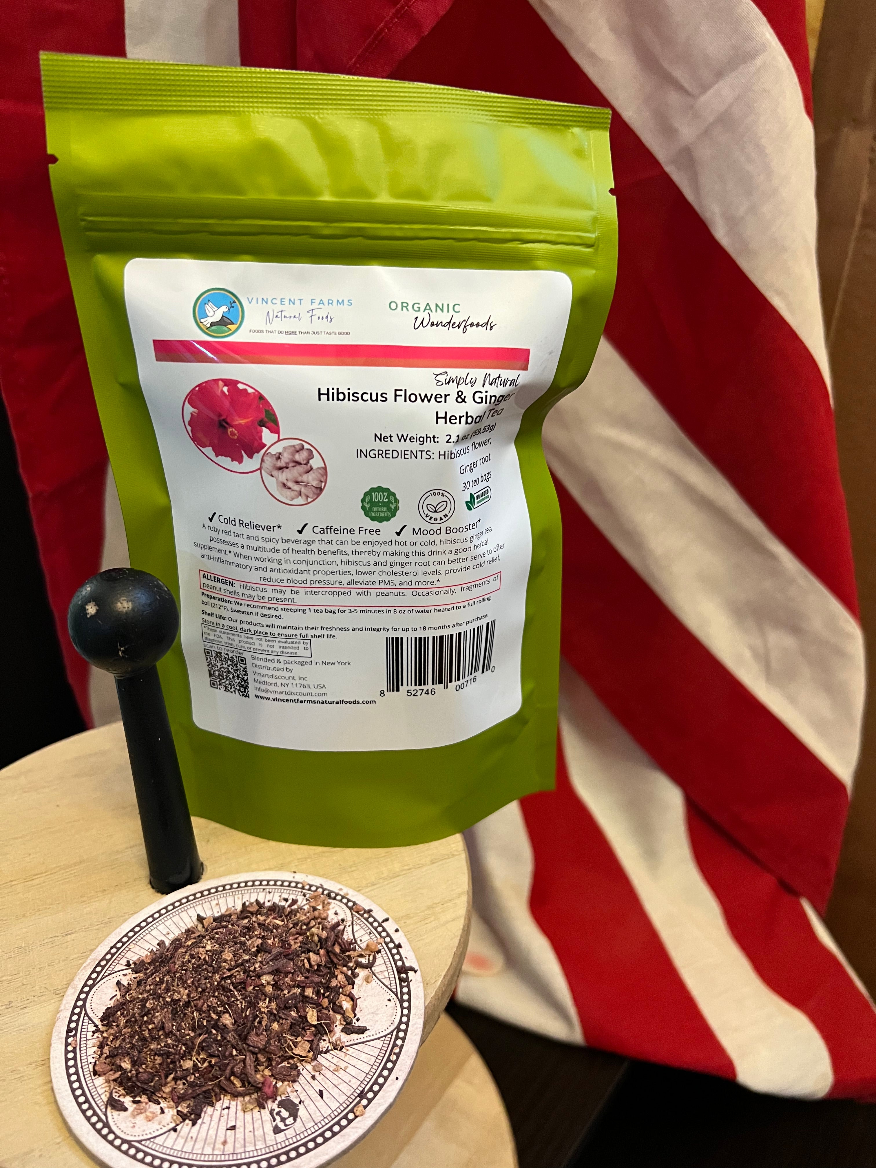 Hibiscus Flower & Ginger Root Herbal Tea