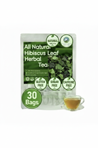 Hibiscus Leaf Pouch - Green Tea. 30 Bags. Antioxidant.