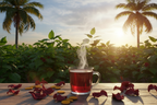 Hibiscus & Turmeric Farm Scene
