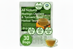 All Natural Moringa Oleifera & Turmeric Root Herbal Tea - Contains curcumin