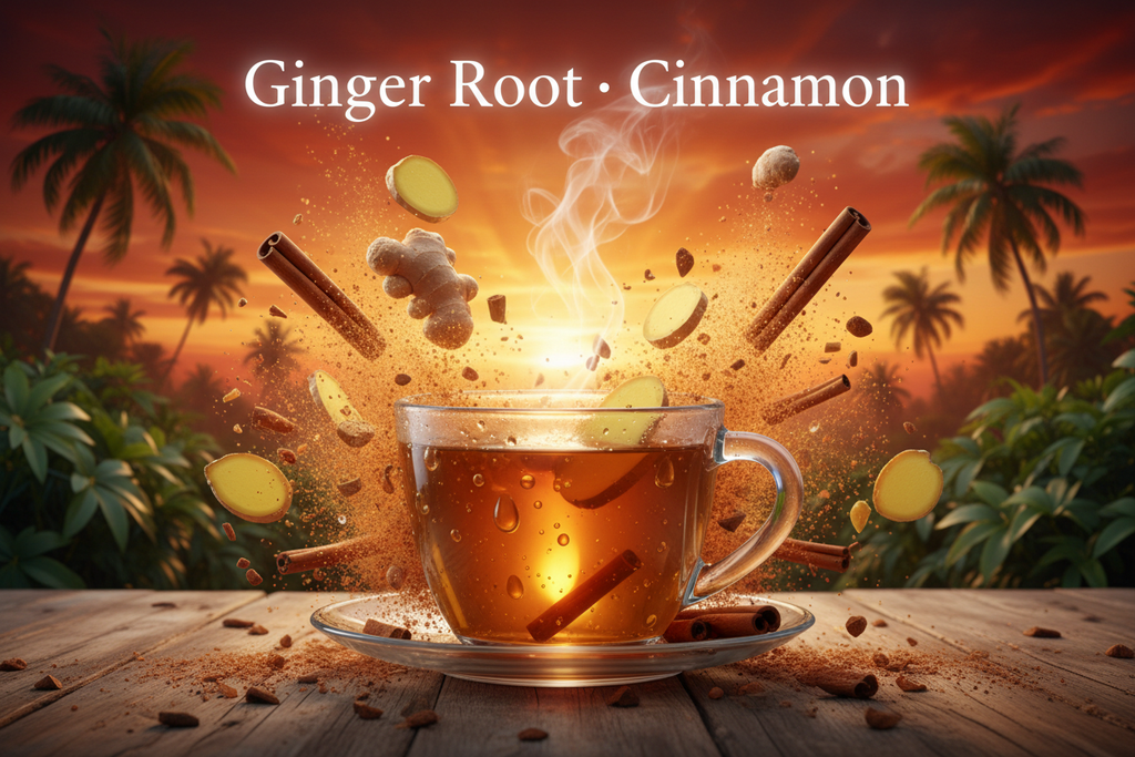 All Natural Ginger Root & Cinnamon Herbal Tea - African Farm