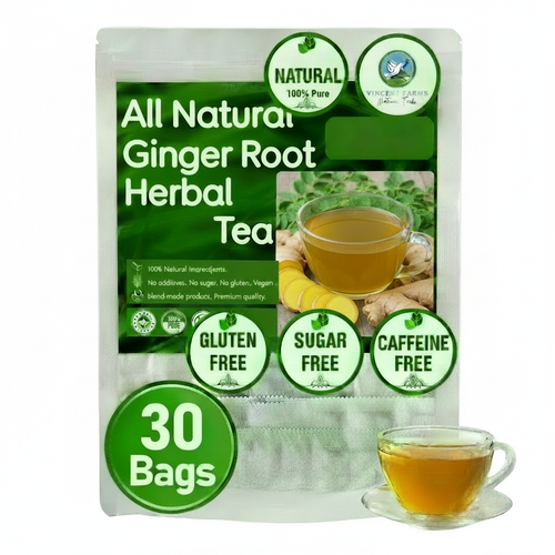 All Natural Ginger Root Herbal Tea – No Moringa Leaves