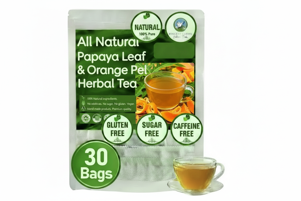 All Natural Papaya Leaf & Orange Peel Herbal Tea - Pouch