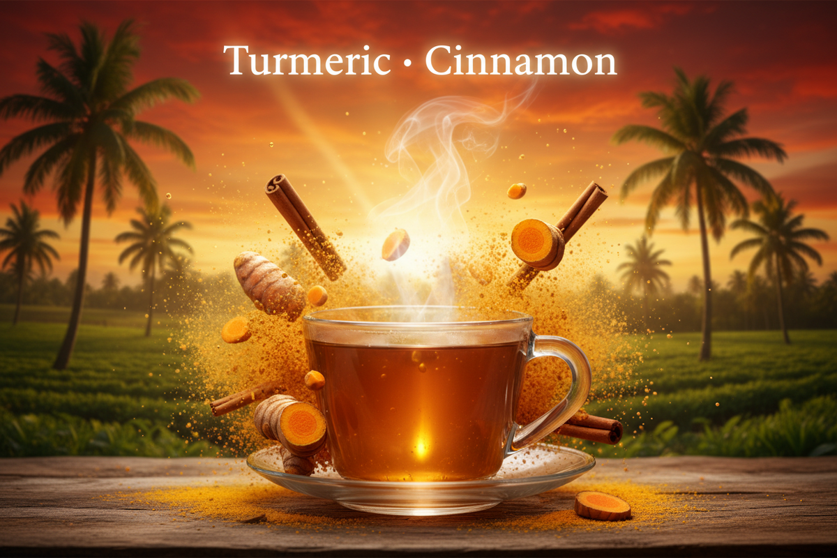 All Natural Turmeric & Cinnamon Herbal Tea - African Farm