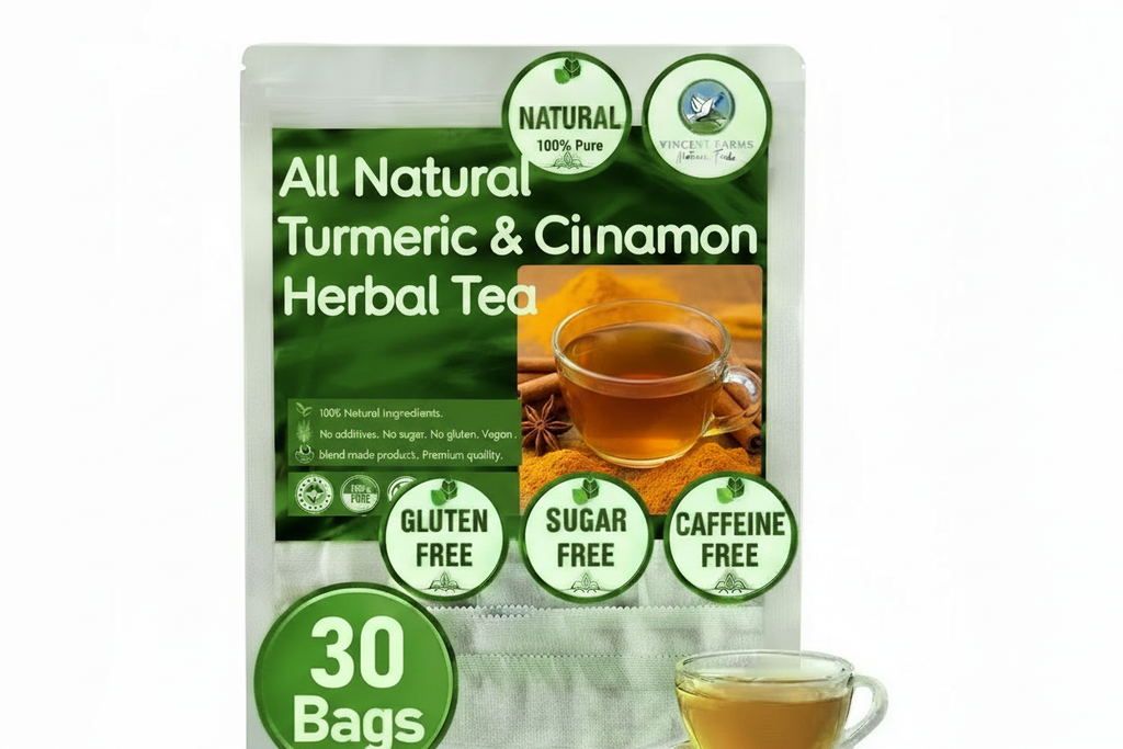 All Natural Turmeric & Cinnamon Herbal Tea - Pouch
