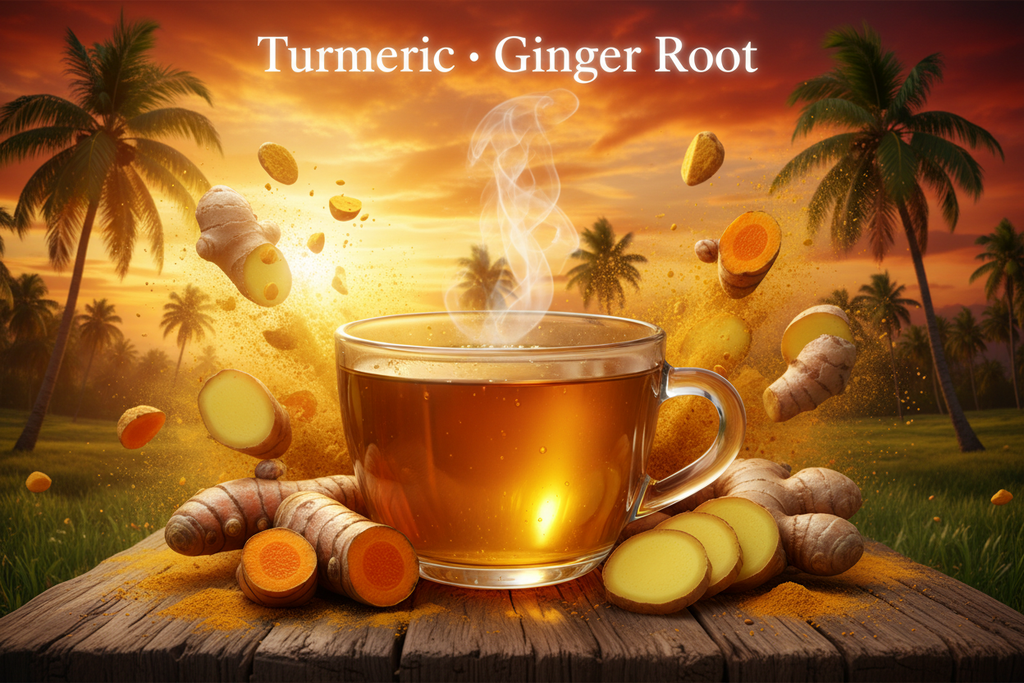 All Natural Turmeric & Ginger Root Herbal Tea - African Farm