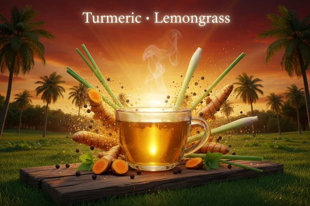 All Natural Turmeric & Lemongrass Herbal Tea - African Farm