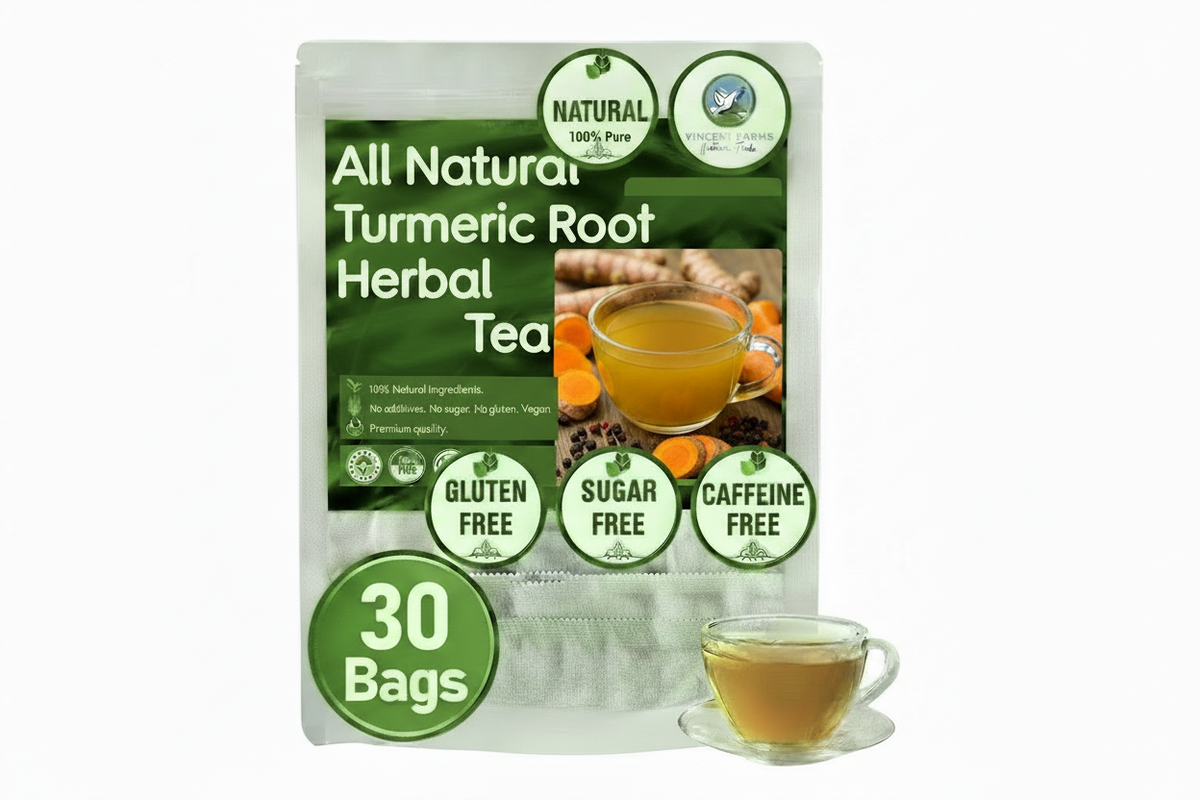 All Natural Turmeric Root Herbal Tea - Pouch