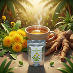 Dandelion leaf and root herbal tea collection — naturally grown, detox and digestive support blend by Vincent Farms Natural Foods