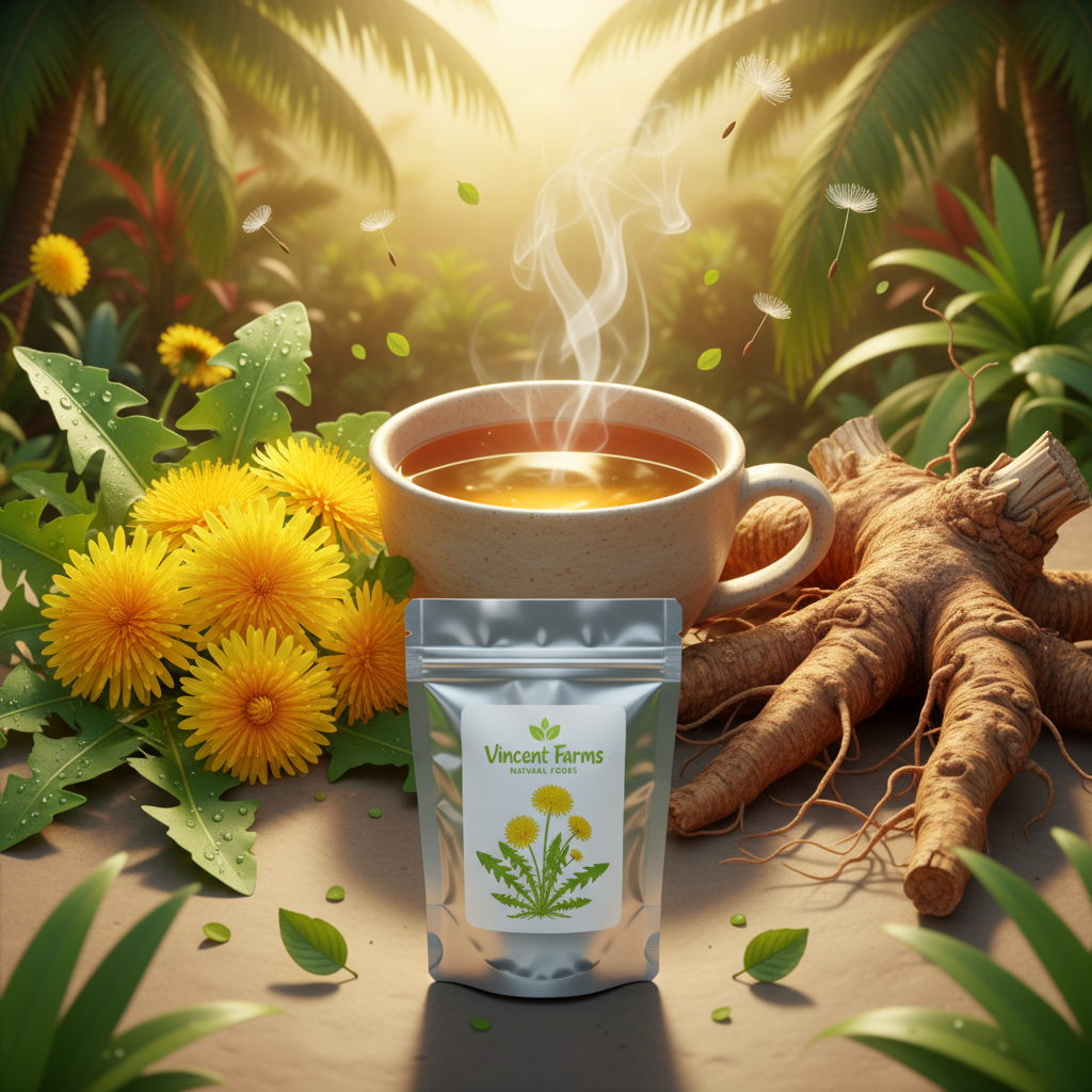 All Natural Dandelion Leaf Herbal Tea – Detox, Digestive Support & Caffeine-Free | 30 Bags