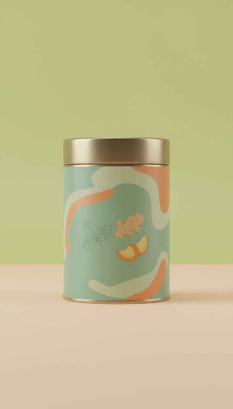 Spearmint Ginger Orange Peel Tea