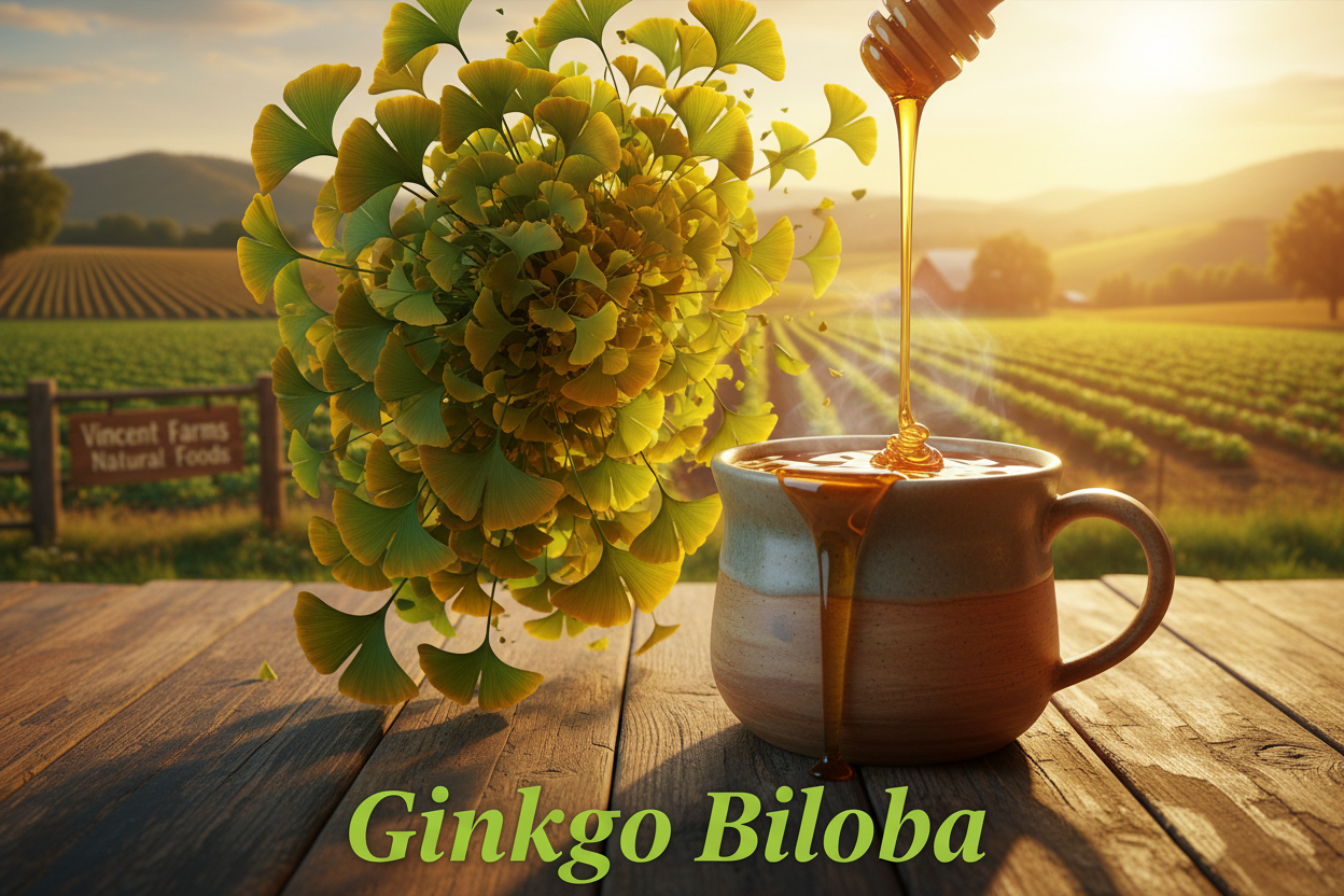 Ginkgo Biloba Lifestyle with Text