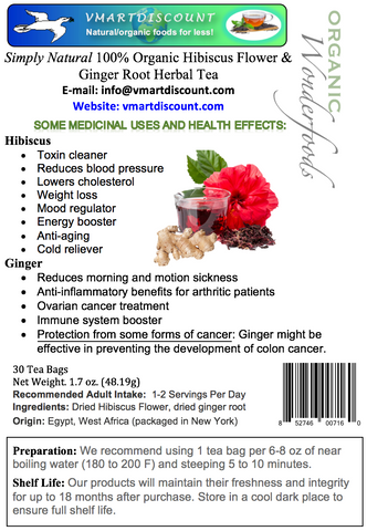 Hibiscus Flower & Ginger Root Herbal Tea