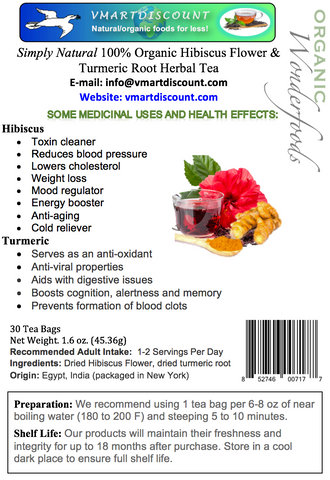 Hibiscus Flower & Turmeric Root Herbal Tea