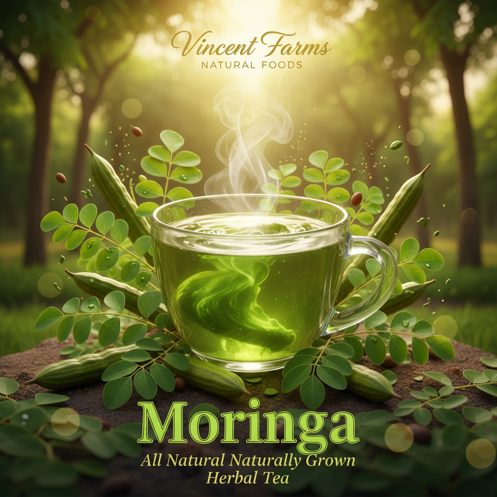 All Natural Moringa Herbal Tea - Vincent Farms Natural Foods