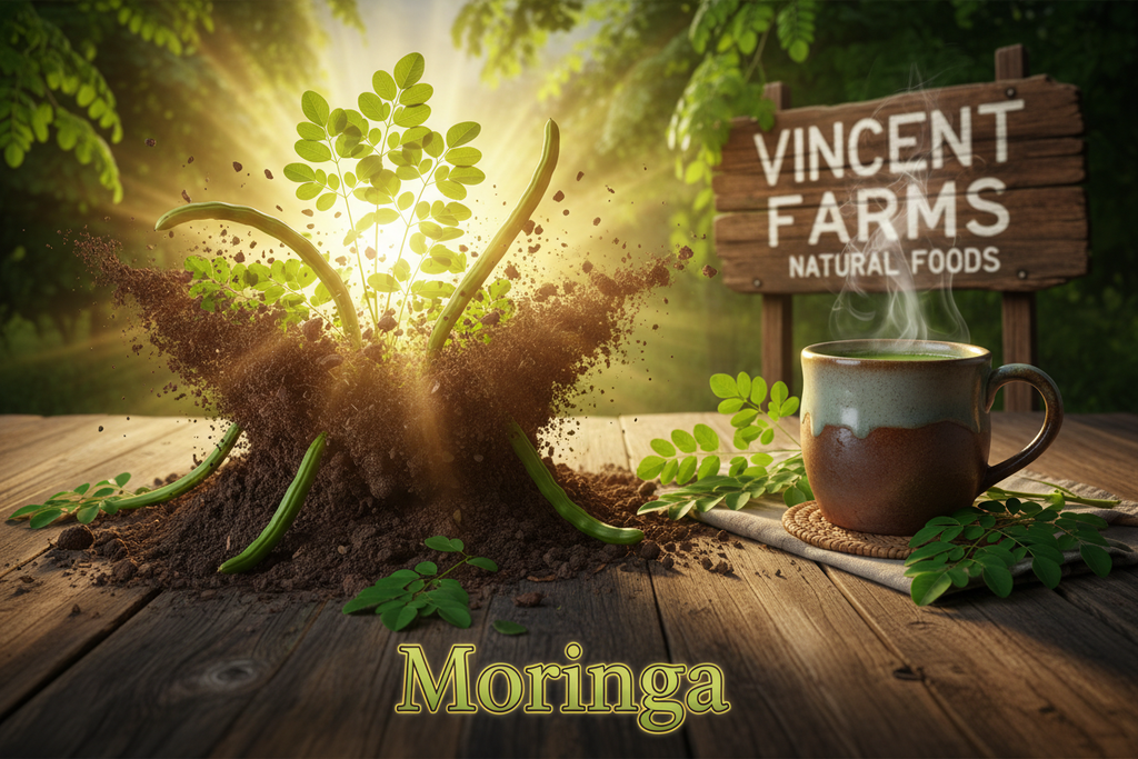 All Natural Moringa Herbal Tea - Vincent Farms Natural Foods