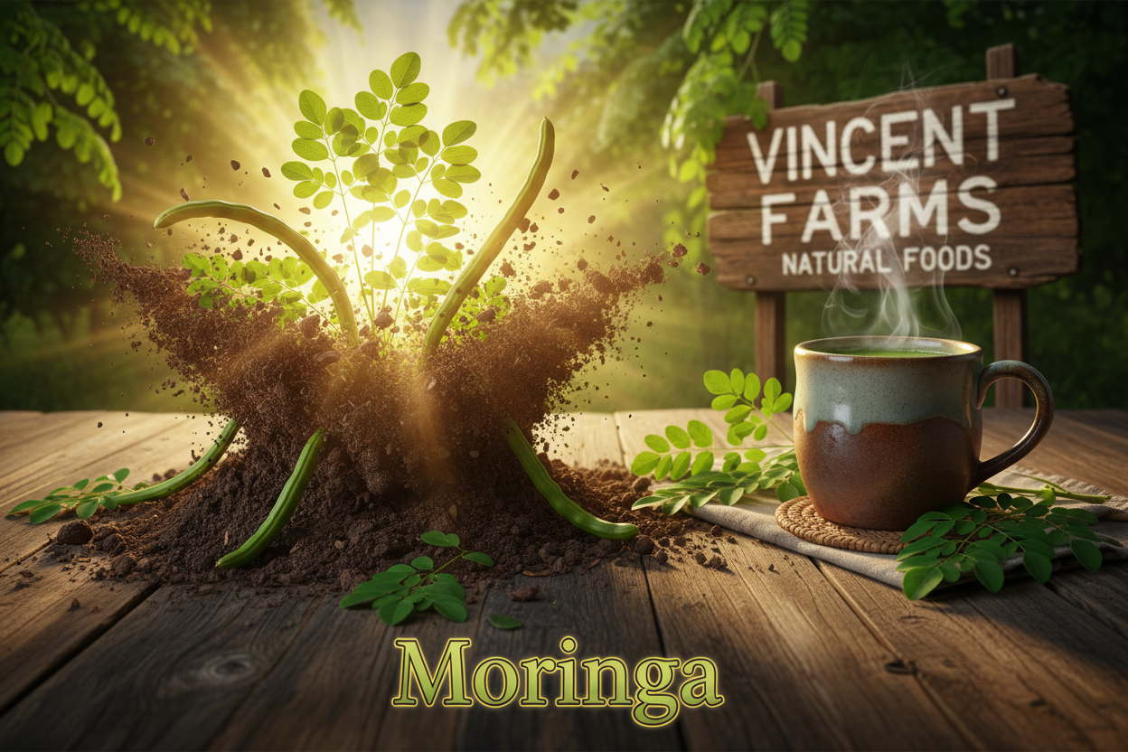 All Natural Moringa Herbal Tea Lifestyle - Vincent Farms Natural Foods