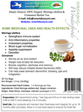 All Natural Moringa & Cinnamon Herbal Tea – Antioxidant-Rich Caffeine-Free (30 Bags)