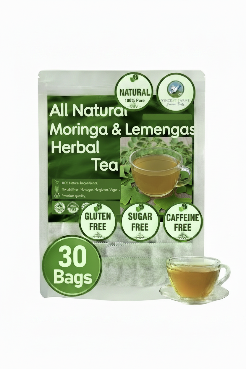 Moringa & Lemongrass 3D Pouch Mockup