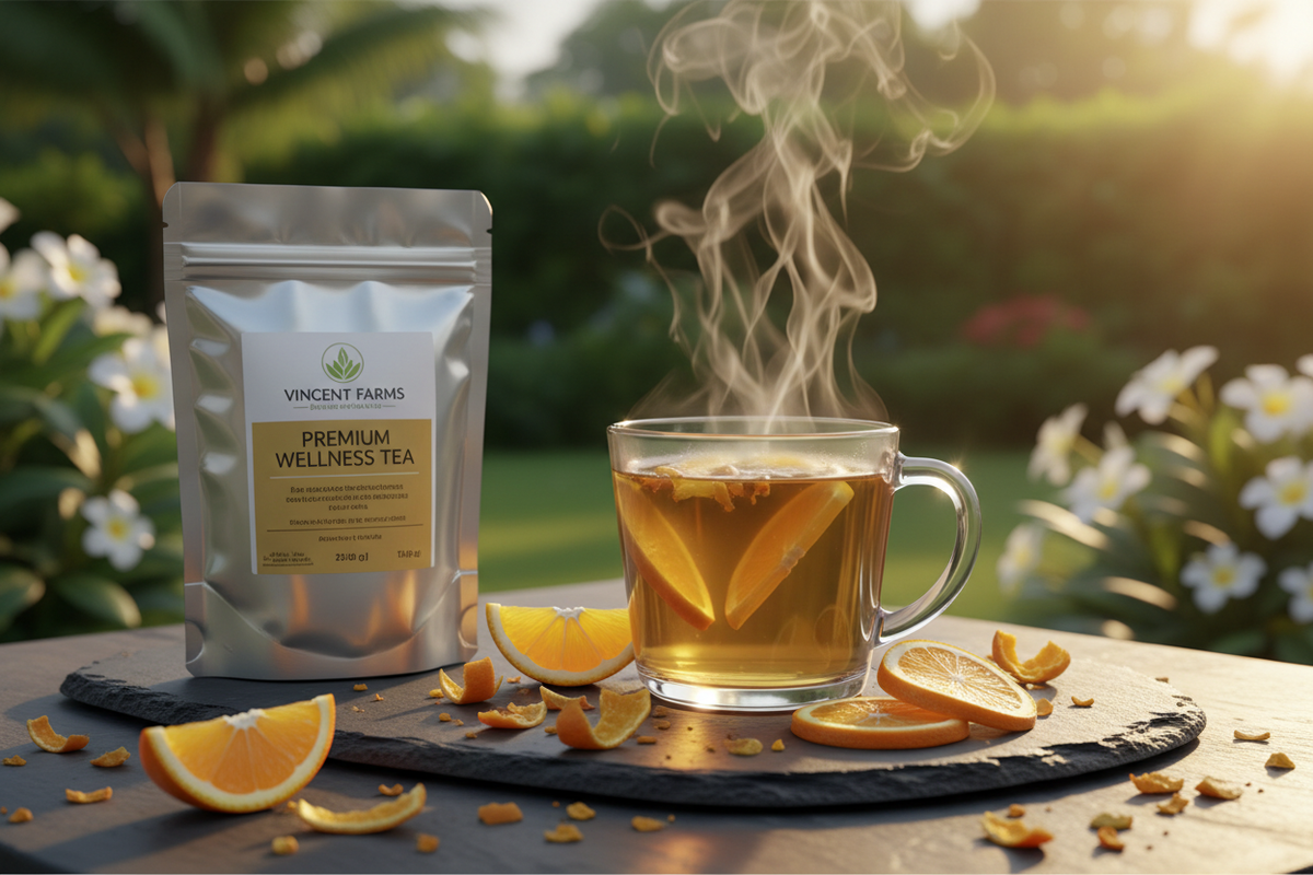 Orange Peel Silver Pouch Lifestyle