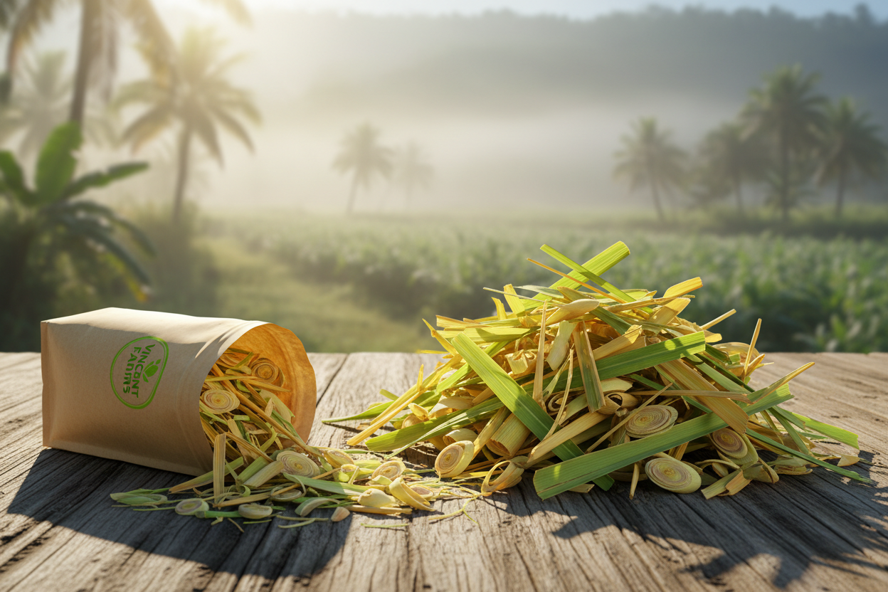 Rough Cut Lemongrass Product Display