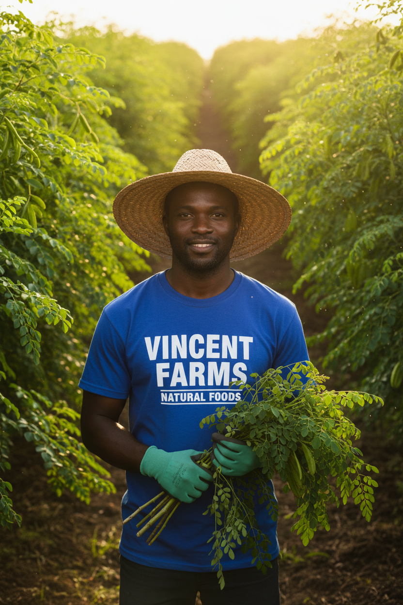 Vincent Farms Worker with Hat and Gloves