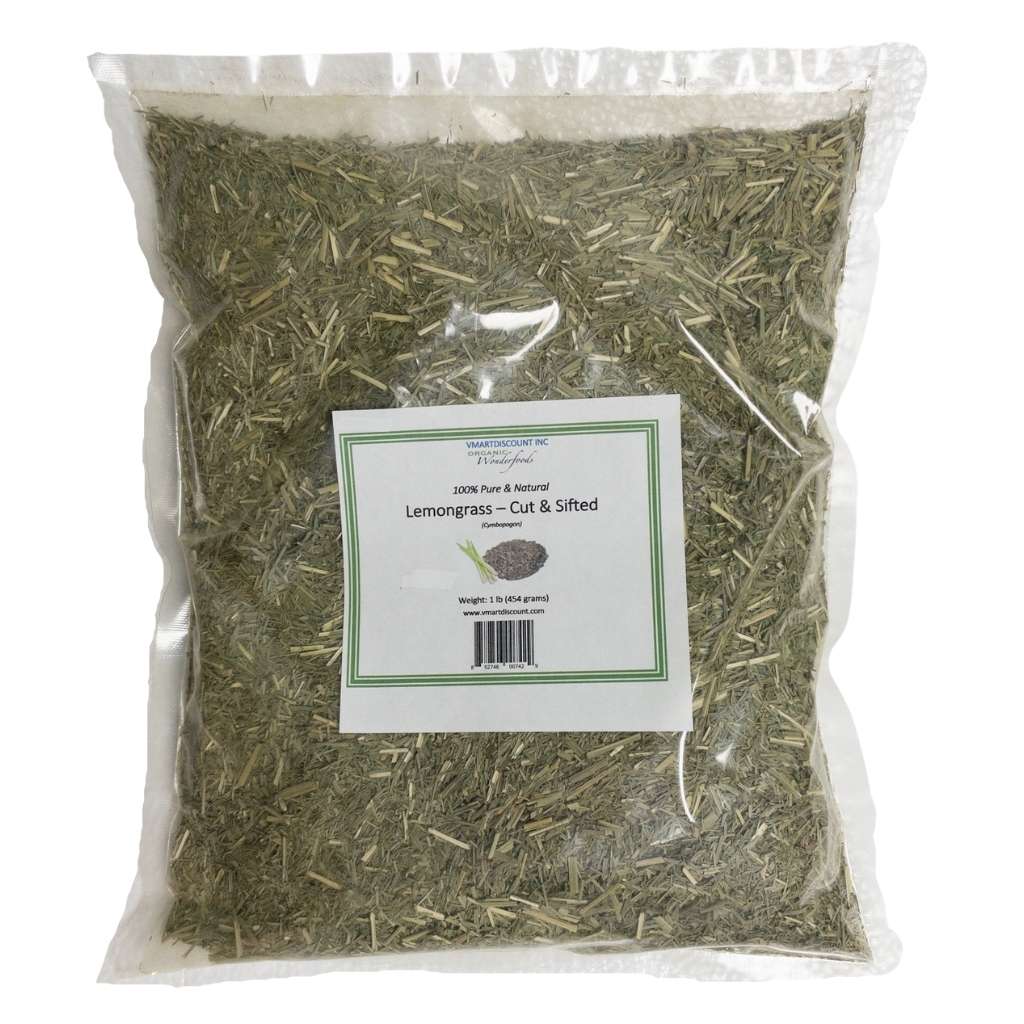 Pure & Organic Loose Leaf Lemongrass, Cut & Sifted