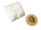 Close-up of dried Ginkgo Biloba leaf and cinnamon ingredients used in Vincent Farms all-natural herbal tea blend