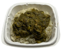 Cassava Leaf Sauce with Moringa or Hibiscus Leaf Rice