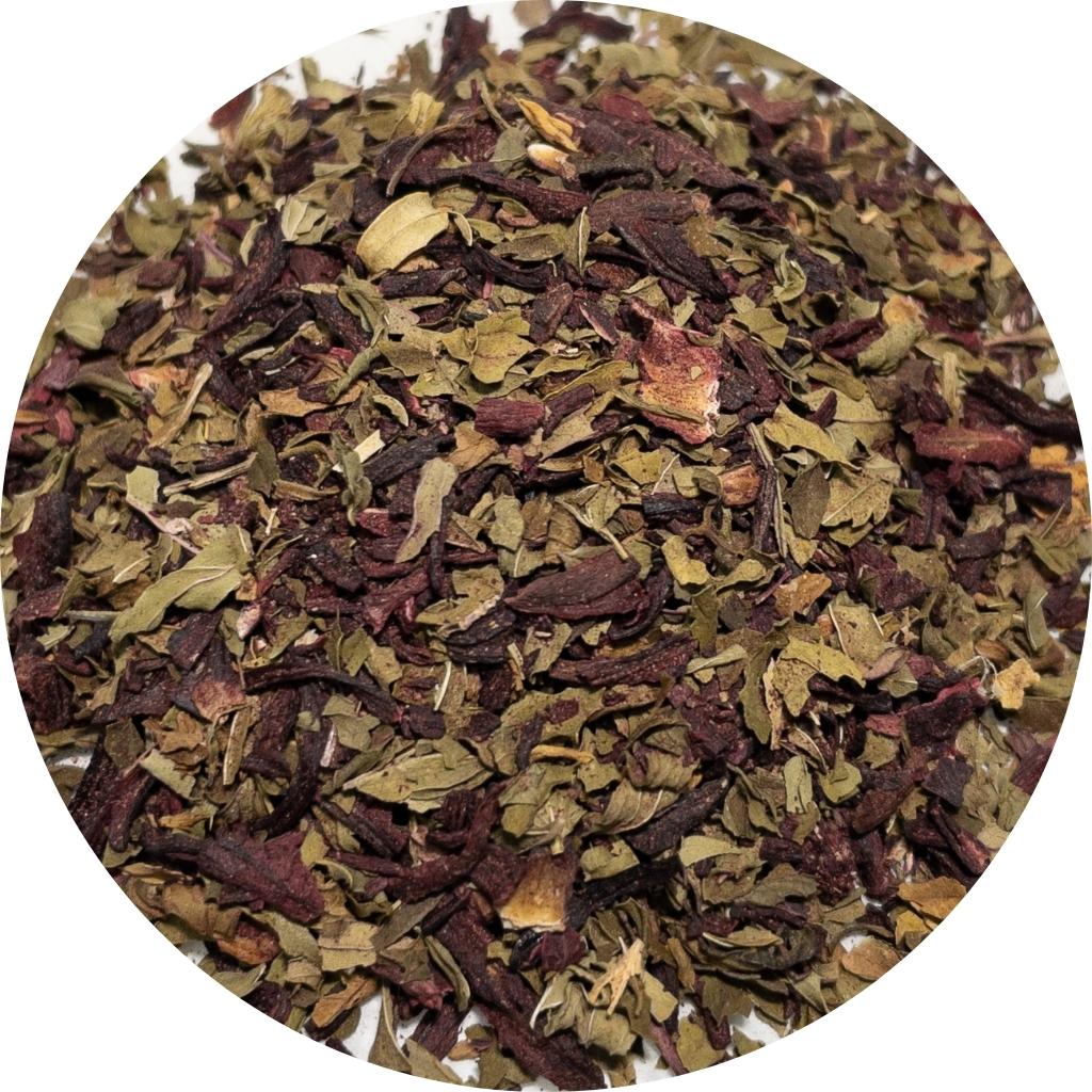 Natural Hibiscus Flower & Peppermint Herbal Tea Bag
