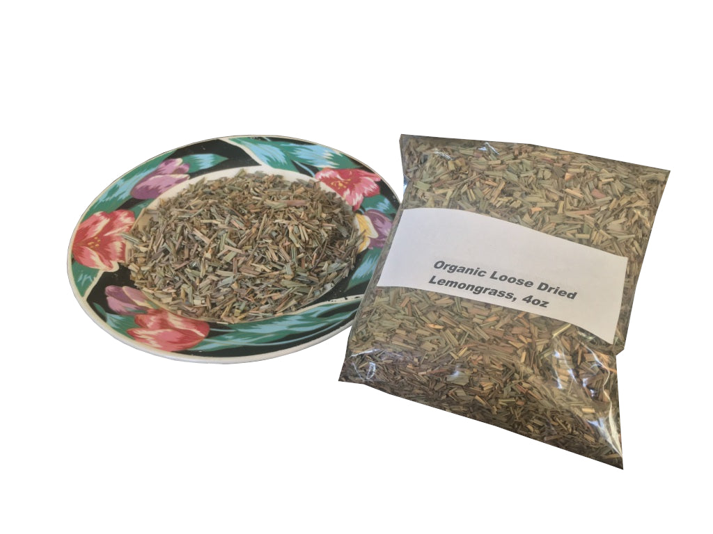Organic Loose Dried Lemongrass Tea, Hand Picked