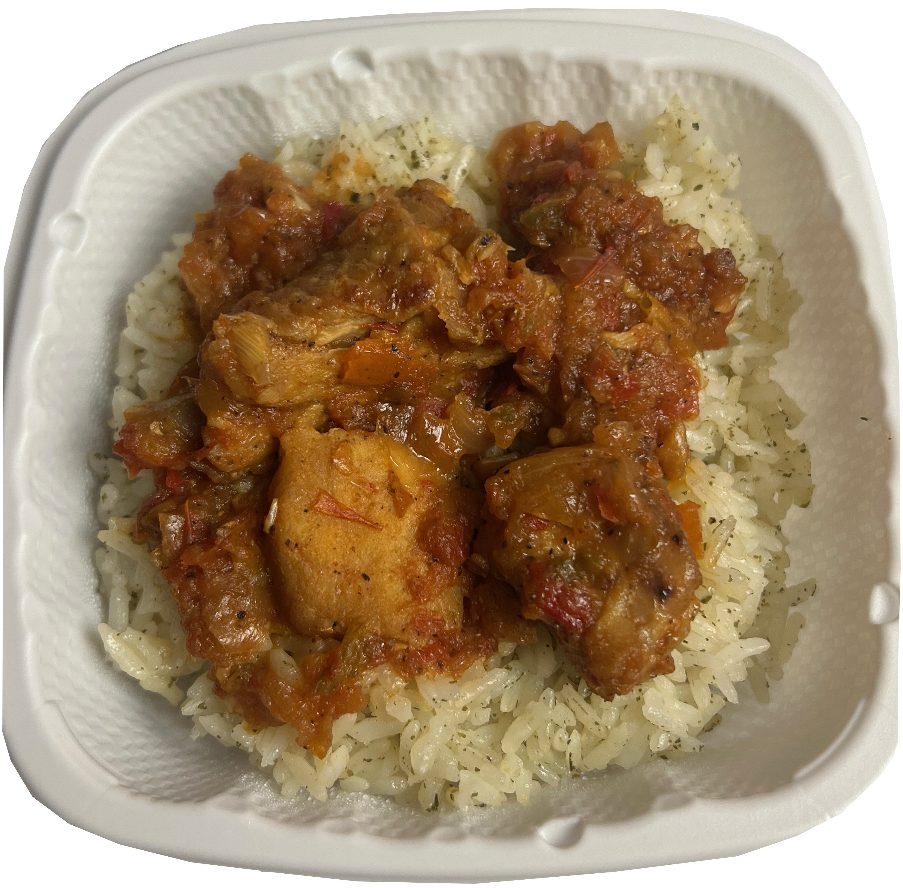 Hibiscus Leaf or Moringa Leaf Rice with Stew